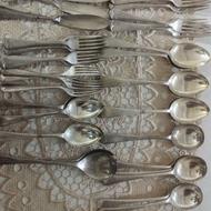 قاشق چنگال روکش نقره