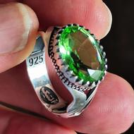 انگشتر نقره زبرجد