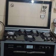 گاز 5 شعله صفحه شیشه