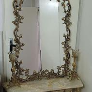 آیینه شمعدان برنجی