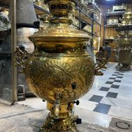 سماور 15 لیتری برنجی گازی سالم