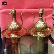 جفت تنگ نیزه ای قدیمی وافتابه لگن