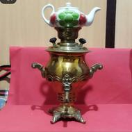 سماورذغالی برنجی 2لیتری درجه یک قیمت پایین