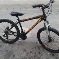 دوچرخه سایز 26دنده ای تازه سرویس شده جفت ترمز دیسکی