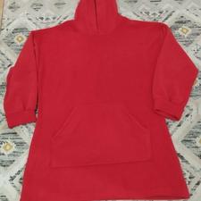 هودیقرمز کلاه دار حوله ای گرم سایز38-42