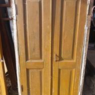 درب چوبی قدیمی دولنگه