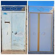 رنگ امیزی درب و پنجره فلزی