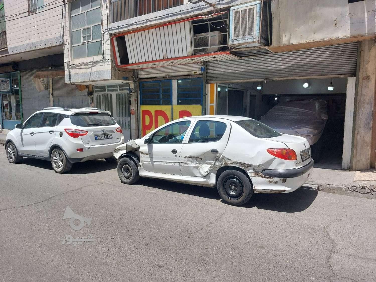 نقاشی خودرو جوشکاری سپر با دستگاه