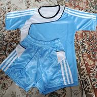 تیشرت شورت ورزشی پسرانه ابی