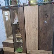 فروش فوری کمد لباس و ویترین اتاق کودک و تخت نوجوان