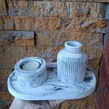 ست جاشمعی و جا عودی و ست جاشمعی و گلدان