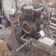 موتور هوا خنک ایتالیایی همرا شاسی و پمپ اب 3 ایج و تابلو