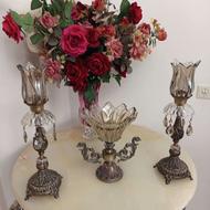 شمعدان و میوه خوری در حد نو