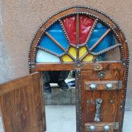 اینه چوبی قدیمی عتیقه و انتیک