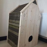 خانه لانه چوبی گربه با اتاق مخفی