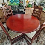 میز و صندلی غذاخوری چهار نفره، نو و شیک