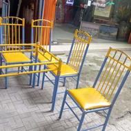 میزناهارخوری فلزی 4نفره باصندلی