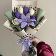 دسته گل بافتنی