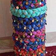 کلاه کوفی با تزئین سکه وپولک