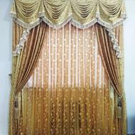 دوعدد پرده پذیرایی