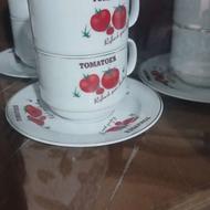 فنجان و نعلبکی گل گوجه اصل