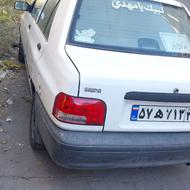 پراید 95 سمت راننده صافکاری بدون رنگ درب راننده