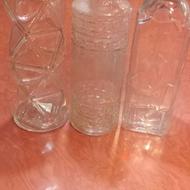 بطری شیشه خالی 3 عدد