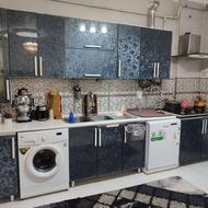 4متر کابینت فلز هایگلاس محکم با هود وگاز