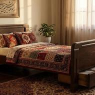 تخت چوبی یکنفره ویژه،مجرد،دانشجو،سالمند،اقامت موقت