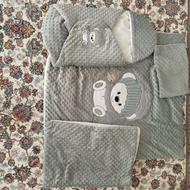 ست نوزاد کیسه خواب بالش پتو تشک