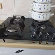 اجاق گاز صفحه ای شیشه ای نو