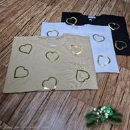 تیشرت قلبی هولوگرامی