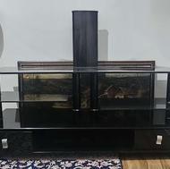 قیمت میز تلویزیون شیشه ای 1میلون در حد نو