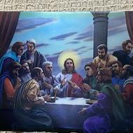 تابلو عکس سه بعدی عیسی مسیح قدیمی ژاپن دکوری