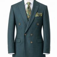 کت و شلوار مردانه سبز تیره – ست کامل + کفش – نو و تمیز