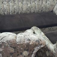 مبل 7 نفره گل دار سالم بدون پارگی وشکستگی درحد نو