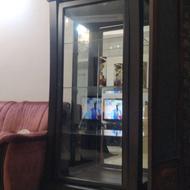 ویترین قایقی چوبی عالی با هالوژن(فوووری)