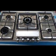 گاز صفحه ای شیشه ای و استیل