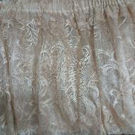 پرده تور سفیدونسکافه ای