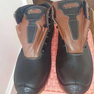 کفش کاررنگ مشکی وقهوه ای