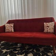 مبل زرشکی 6 نفره