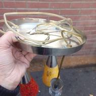 لوستر3شعله رنگی. وآنتیک نونو