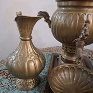 ست سماور زغالی برنجی