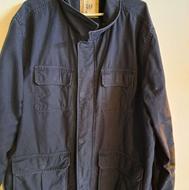 کاپشن کتان آبی