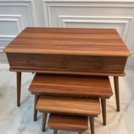 میز جلو مبلی و 3عددمیز عسلی ام دی اف