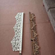 منزومات پرده کتیبه پلاستیکی رنگ طلایی وسفید