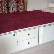 تخت یک نفره (هم دراور هم کمد)