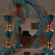 آینه و شمعدان فیروزه کوبی