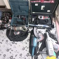 دلر دریل هیلتی پیچ بند پیچبند سنگ فرز سنگفرز سه نظام ابزار