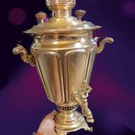 سماور برنجی زغالی روس